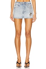 High Rise Skort With Chain Belt