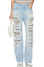 Distressed Straight Jean