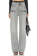 Silk Prestyle Float Jeans With Horizontal Zips - thumbnail 4