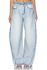 Inverted Blow Up Jean With Emboss Logo - thumbnail 5