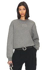 Product image of Alexander Wang Glitter Essential Terry Sweatshirt. Click to view full details