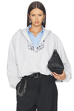 Prestyled Slashed Hoodie With Cropped Shirt Dickie - thumbnail 4