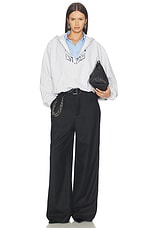 Prestyled Slashed Hoodie With Cropped Shirt Dickie - thumbnail 7