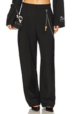 Mid-rise Trouser With Chain