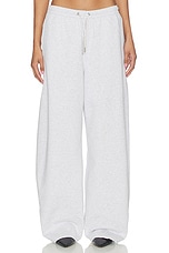 Mid Rise Sweatpant With Rhinestone Drawcord - thumbnail 4