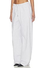 Mid Rise Sweatpant With Rhinestone Drawcord - thumbnail 6