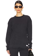 Waffle Crew Neck Long Sleeve