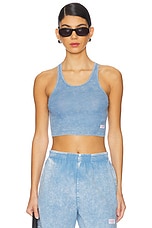 Womens Cropped Classic Racer Tank