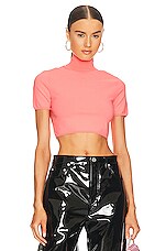 Product image of Alexander Wang Wang Turtleneck W/ Printed High Density Logo. Click to view full details