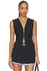 Tailored Vest With Zipper - thumbnail 4