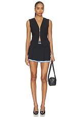 Tailored Vest With Zipper - thumbnail 7