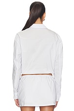 Cropped Shirt With Bungee Hem - thumbnail 6