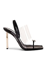 Product image of Alexander Wang Kaia Crystal Logo Heel. Click to view full details