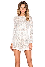 Alexis Elasticated Waist Romper White main image 1