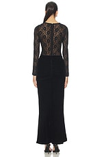 Helenie Velour Lace Maxi Dress - thumbnail 6