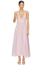 Dorota Halter Neck Midi Dress - thumbnail 4