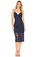 bardot gia lace pencil dress
