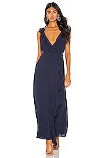 bardot alex ruffle maxi dress