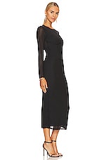 Bardot Sensei Mesh Midi Dress in Black | REVOLVE