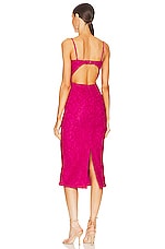 Bardot Ivanna Lace Midi Dress in Fuchsia | REVOLVE