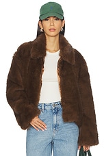 Sylvie Zip Faux Fur Jacket - thumbnail 4