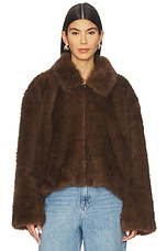 Sylvie Zip Faux Fur Jacket - thumbnail 5