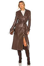 Product image of Bardot Faux Leather Trench Coat. Click to view full details