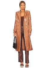 Product image of Bardot Hi-Shine Trench Coat. Click to view full details