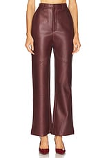 Karson Faux Leather Pant - thumbnail 4