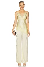 Devin Mid Rise Satin Pant - thumbnail 7