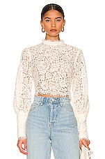 Bardot Georgia Lace Top in Oyster | REVOLVE