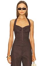 Amorette Linen Mini Skirt