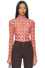 Alba Long Sleeve Mesh Top - thumbnail 4