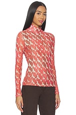 Alba Long Sleeve Mesh Top - thumbnail 5