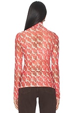 Alba Long Sleeve Mesh Top - thumbnail 6