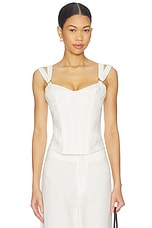 Serafina Linen Corset Top - thumbnail 4