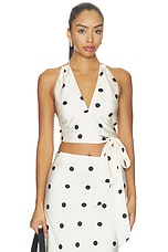 Pheobe Satin Halter Tie Top - thumbnail 4