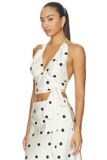 Pheobe Satin Halter Tie Top - thumbnail 6