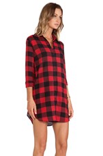 red buffalo check dress