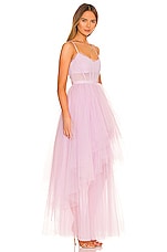 Bcbgmaxazria Corset Tiered Gown In Fair Orchid Revolve