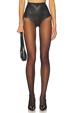 Latex High Waist Hot Pant - thumbnail 4