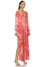 Kaftan Maxi Dress With Printed Slip - thumbnail 5