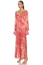 Kaftan Maxi Dress With Printed Slip - thumbnail 6
