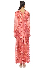 Kaftan Maxi Dress With Printed Slip - thumbnail 7