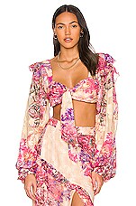 Product image of HEMANT AND NANDITA Leah Crop Top. Click to view full details