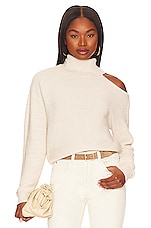 Product image of BCBGeneration Mock Neck Cutout Sweater. Click to view full details