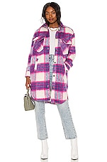 Product image of BLANKNYC Long Plaid Shacket. Click to view full details