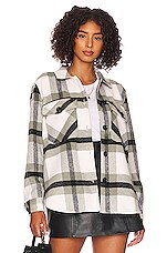 Product image of BLANKNYC Double Stripe Shacket. Click to view full details