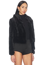 Cropped Faux Fur Coat - thumbnail 10