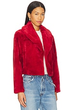 Cropped Faux Fur Coat - thumbnail 4